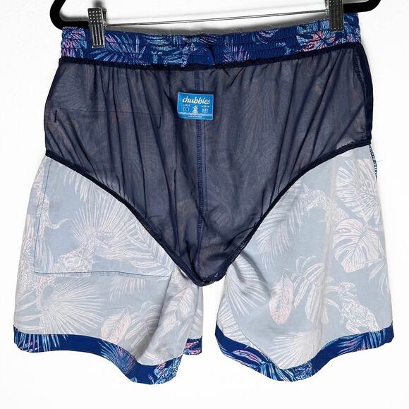 Chubbies Men's The Prehistoric Blues 5.5” Classic Swim Trunk Shorts Mesh Lined L - Picture 7 of 10